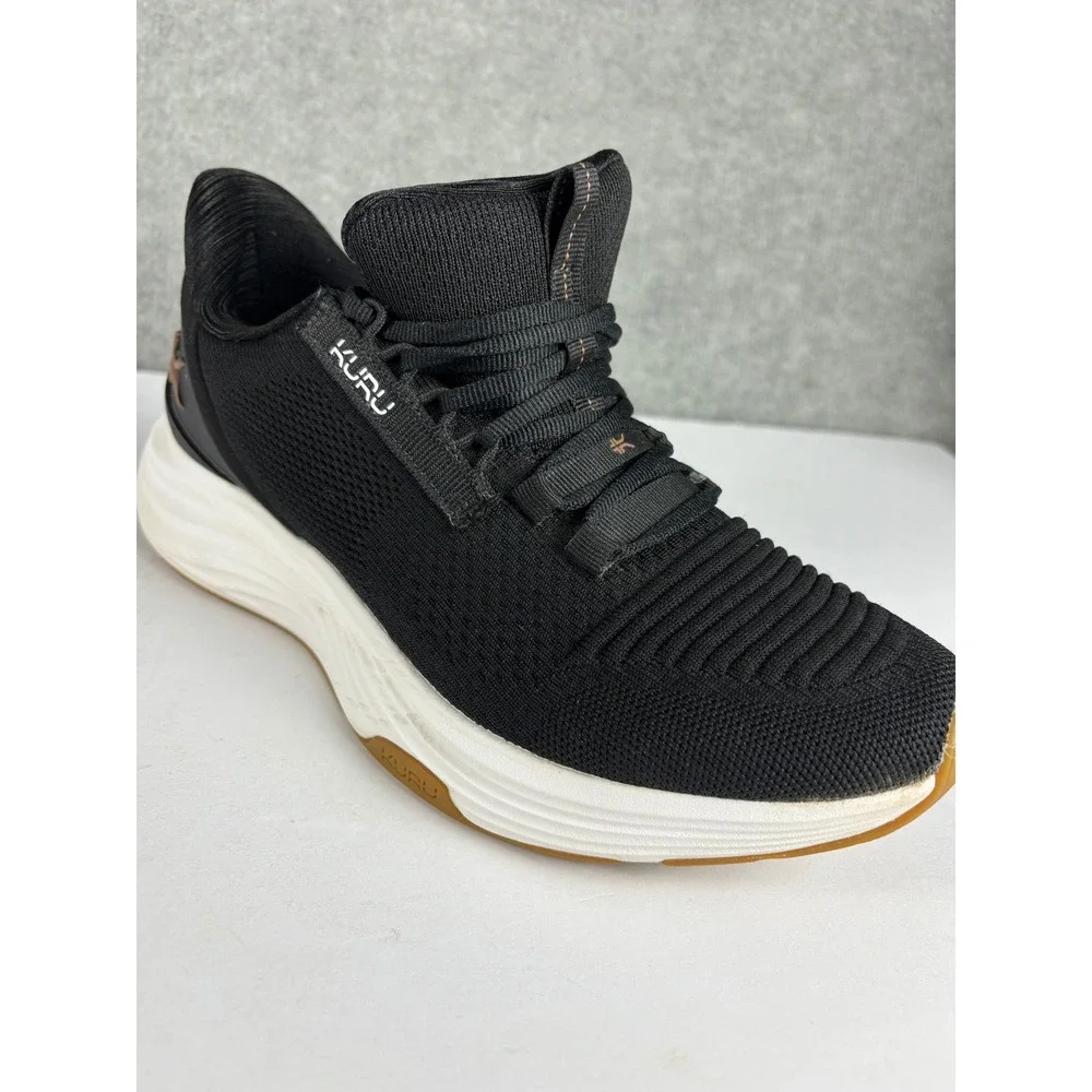 Kuru Atom 2 Athletic Walking Shoe Wide Width Size 9 Black Gum Sole
